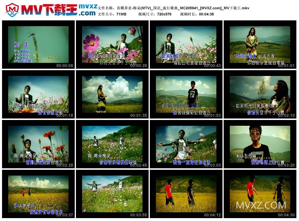 青稞荞麦-梅朵(MTV)_国语_流行歌曲_MC205941